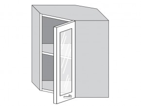 1.60.3у Шкаф настенный (h=720) угловой на 600мм со стекл. дверцей в Полевском - polevskoj.magazin-mebel74.ru | фото