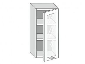 19.40.3 Шкаф настенный (h=913) на 400мм с 1-ой стекл. дверцей в Полевском - polevskoj.magazin-mebel74.ru | фото