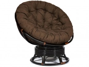 Кресло-качалка Papasan w 23/01 B с подушкой Antique brown, ткань Коричневый в Полевском - polevskoj.magazin-mebel74.ru | фото