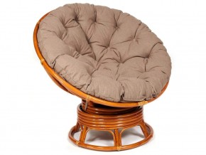 Кресло-качалка Papasan w 23/01 B с подушкой Cognac, экошерсть Коричневый в Полевском - polevskoj.magazin-mebel74.ru | фото