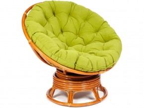 Кресло-качалка Papasan w 23/01 B с подушкой Cognac, флок Олива в Полевском - polevskoj.magazin-mebel74.ru | фото