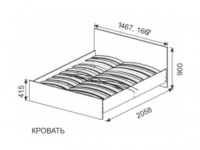 Кровать 1600х2000 ортопедическое основание в Полевском - polevskoj.magazin-mebel74.ru | фото