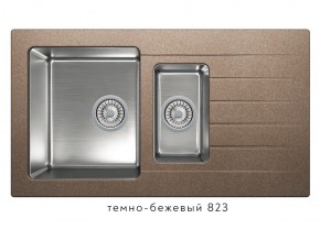 Мойка комбинированная Tolero twist TTS-890 Темно-бежевый 823 в Полевском - polevskoj.magazin-mebel74.ru | фото