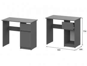 Стол письменный 900 Денвер Графит серый в Полевском - polevskoj.magazin-mebel74.ru | фото
